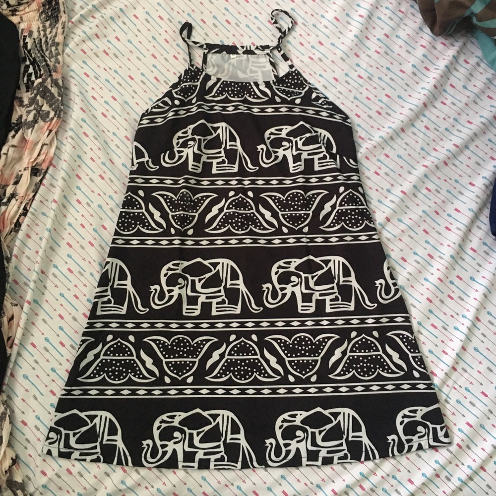 Short elephant dress
